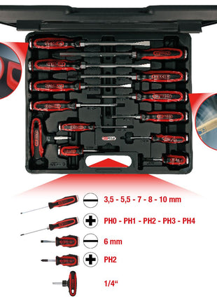 KS TOOLS ERGOTORQUE®max Schlagkappen-Schraubendreher-Satz, 13-tlg ( 151.1150 ) - Toolbrothers