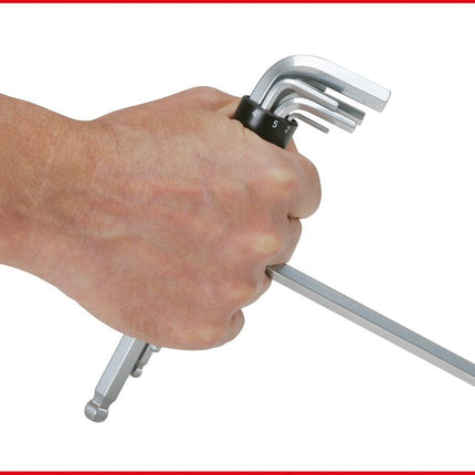 KS TOOLS 3 in 1 Innen6kant-Winkelstiftschlüssel-Satz,8-tlg lang, Kugelkopf ( 151.2100 ) - Toolbrothers