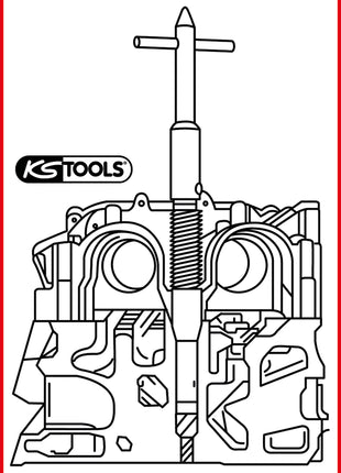 KS TOOLS Injektoren-Sitz-Reinigungswerkzeug, BMW M47 ( 152.1387 ) - Toolbrothers