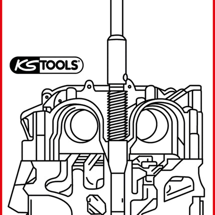 KS TOOLS Injektoren-Sitz-Reinigungswerkzeug, Opel, Fiat, Lancia, Suzuki ( 152.1389 ) - Toolbrothers