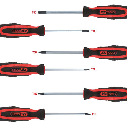 KS TOOLS ERGOTORQUEplus Schraubendreher-Satz, 6-tlg, Torx ( 159.0030 ) - Toolbrothers