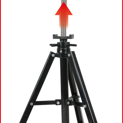 KS TOOLS Stahl-Spindel-Unterstellbock, 12t, 710-1065mm ( 160.0442 )