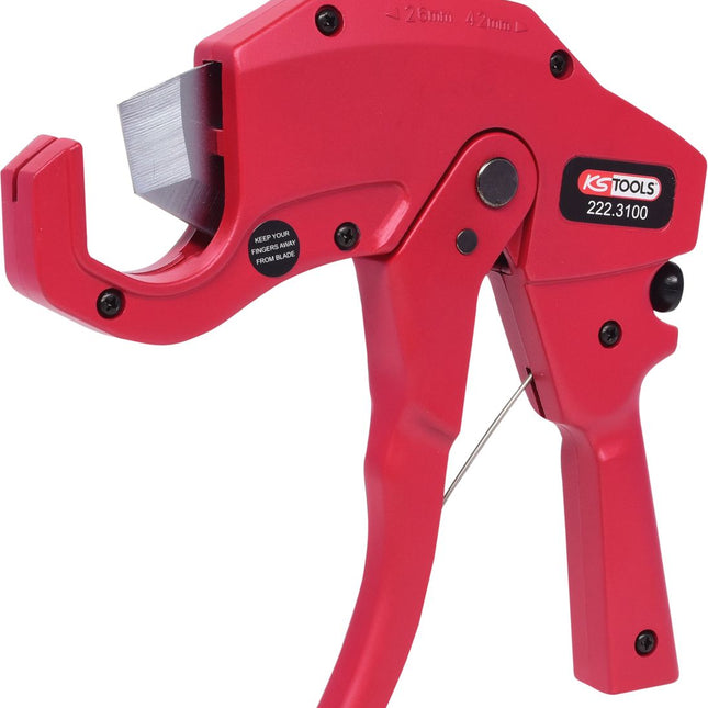 KS TOOLS Kunststoffrohr-Abstechpistole Ø 6-42mm, 210mm ( 222.3100 ) - Toolbrothers