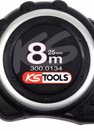 KS TOOLS Bandmaß mit Feststeller,schwarz-grau, 8m ( 300.0134 ) - Toolbrothers