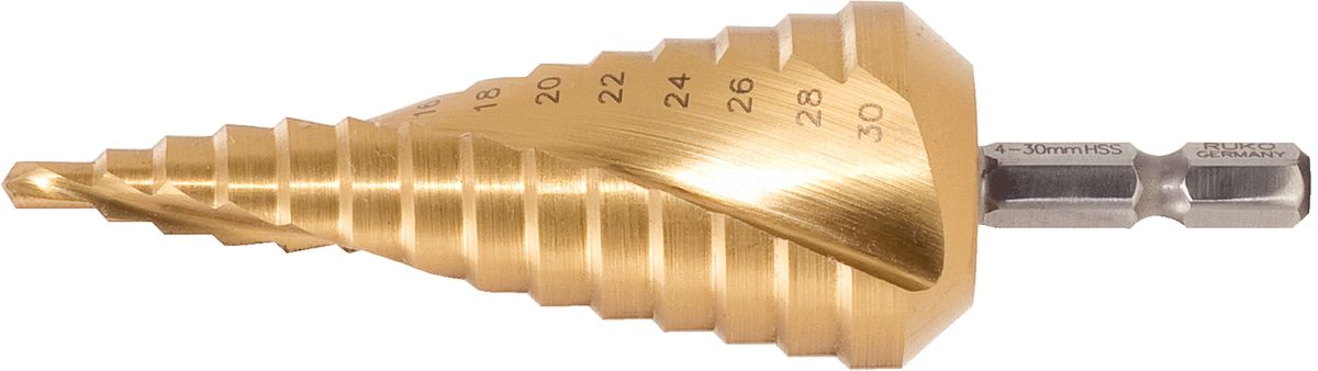 KS TOOLS HSS-TiN Stufenbohrer,Ø 6-30mm, 13 Stufen ( 330.2346 )