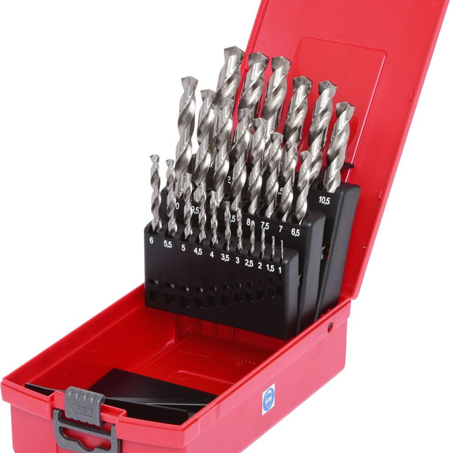 KS TOOLS HSS-G Spiralbohrer-Satz, Kunststoffkassette, 25-tlg 1-13mm ( 330.2623 ) - Toolbrothers