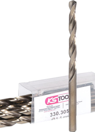 KS TOOLS HSS-G Co 5 Spiralbohrer, 5,5mm, 10er Pack ( 330.3055 ) - Toolbrothers