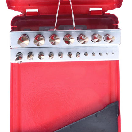 KS TOOLS HSS-G Co 5 Spiralbohrer-Satz, Stahlblechkassette 19-tlg 1-10mm ( 330.3610 ) - Toolbrothers