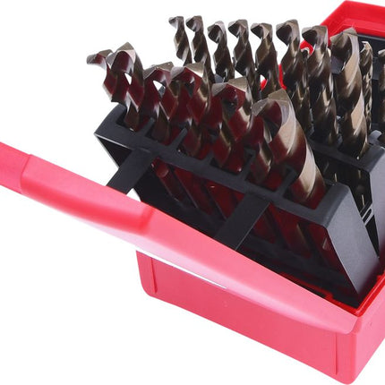 KS TOOLS HSS-G Co 5 Spiralbohrer-Satz, Kunststoffkassette, 25-tlg, 1-13mm ( 330.3623 ) - Toolbrothers