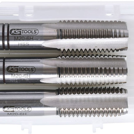 KS TOOLS HSS Handgewindebohrer-Satz M, M20x2,5, 3-tlg ( 331.0200 )