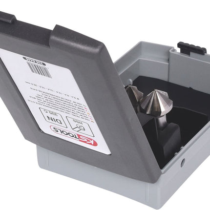 KS TOOLS HSS Kegel- und Entgratsenker-Satz, Kunststoffkassette 6-tlg ( 336.0446 ) - Toolbrothers