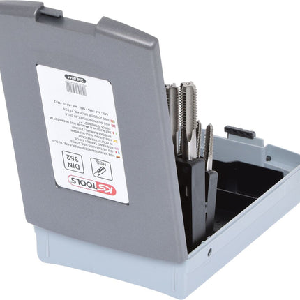 KS TOOLS HSS Handgewindebohrer-Satz M, Kunststoffkassette 21-tlgM3-M12 ( 336.0641 ) - Toolbrothers