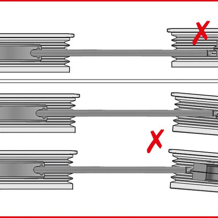 KS TOOLS Riemenscheiben-Ausrichtwerkzeug-Satz, 3-tlg ( 400.0060 ) - Toolbrothers