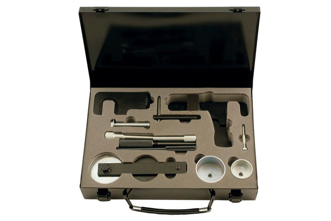 KS TOOLS Juego de herramientas de reglaje de motores para Nissan / Opel / Renault, 15 pzs ( 400.0750 )