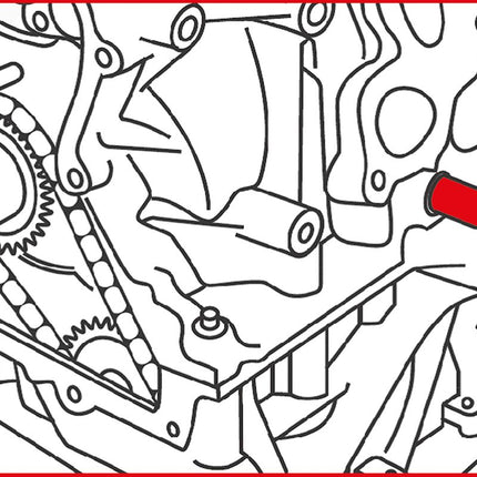 KS TOOLS Motoreinstell-Werkzeug-Satz für Nissan / Renault, 8-tlg ( 400.0950 ) - Toolbrothers