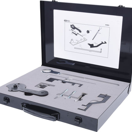 KS TOOLS Serie di utensili per messa in fase motore per VAG, 9 pz, Audi, Seat, Škoda, Volkswagen ( 400.2140 )