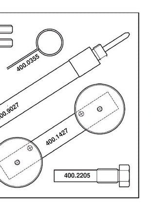 KS TOOLS Motoreinstell-Werkzeug-Satz für VAG, 7-tlg Audi A3, VW ( 400.2200 ) - Toolbrothers