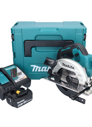 Makita DHS 661 RF1J Akku Handkreissäge 18 V 165 mm Brushless + 1x Akku 3,0 Ah + Ladegerät + Makpac - Toolbrothers