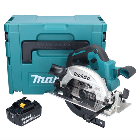 Makita DHS 661 G1J Akku Handkreissäge 18 V 165 mm Brushless + 1x Akku 6,0 Ah + Makpac - ohne Ladegerät - Toolbrothers