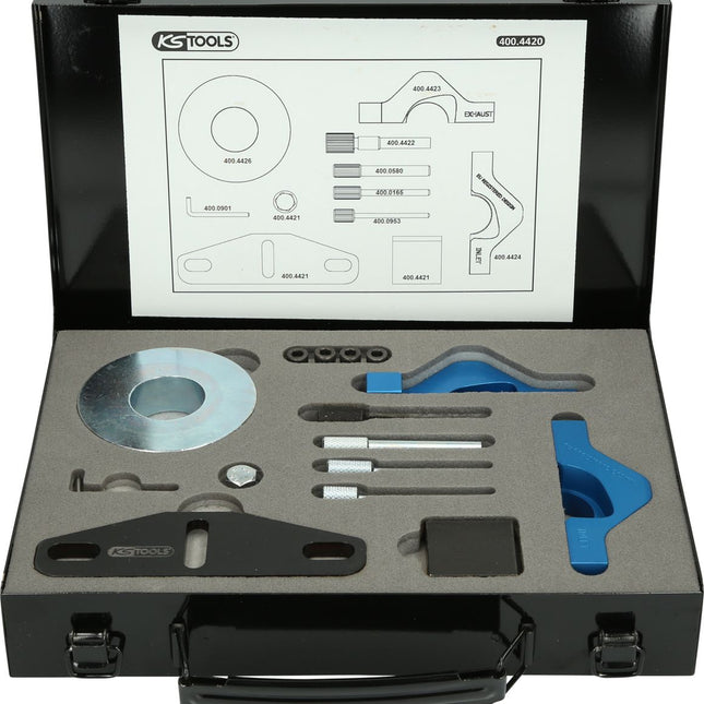 KS TOOLS Motoreinstell-Werkzeug-Satz für Ford, 9-tlg ( 400.4420 )