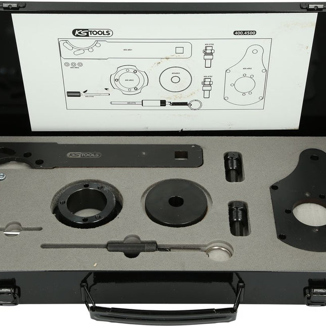 KS TOOLS Motoreinstell-Werkzeug-Satz für Opel, 11-tlg  ( 400.4500 ) - Toolbrothers
