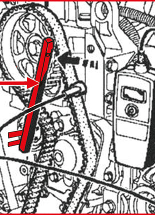 KS TOOLS Spannrollen-Schlüssel für Renault ( 400.9021 )