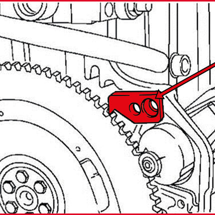 KS TOOLS Schwungrad-Fixierwerkzeug, 62 x 30 mm ( 400.9045 ) - Toolbrothers