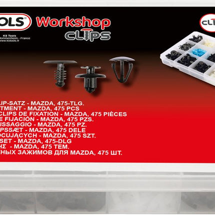 KS TOOLS Befestigungs-Clip-Satz für Mazda, 475-tlg ( 420.0400 ) - Toolbrothers
