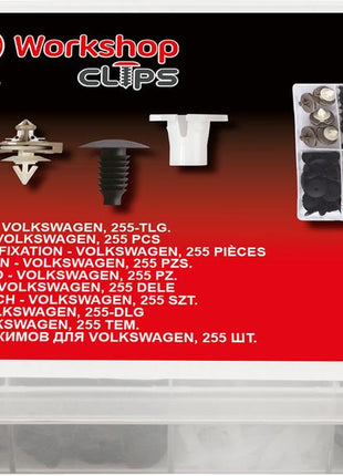 KS TOOLS Befestigungs-Clip-Satz für Volkswagen, 255-tlg ( 420.0850 ) - Toolbrothers