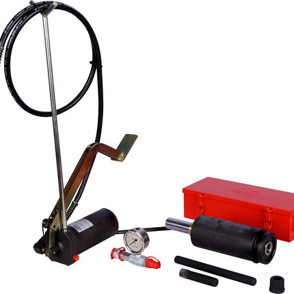 KS TOOLS Système hydraulique 32t, avec pompe hydraulique et manomètre, 11 pcs ( 440.0585 )