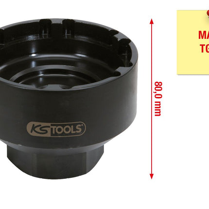 KS TOOLS 3/4" Nutmuttern-Schlüssel mit 6 Zapfen für MAN, 101-110mm ( 450.0170 ) - Toolbrothers