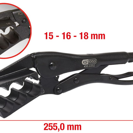 KS TOOLS Spezial-Klemm-Gripzange, Ø 15-18mm ( 450.0352 ) - Toolbrothers