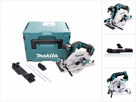 Sega circolare a batteria Makita DHS 680 ZJ 18 V 165 mm brushless + adattatore + Makpac - senza batteria, senza caricabatterie