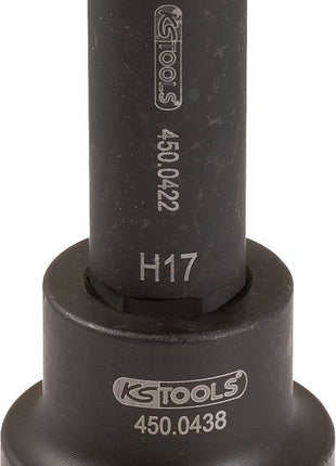 KS TOOLS 3/4" Kraft-Bit-Stecknuss Innensechskant lang, 19mm ( 450.0462 ) - Toolbrothers