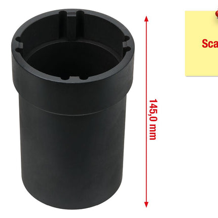 KS TOOLS 3/4" Nutmuttern-Schlüssel mit 4 Zapfen für Scania, Innenzapfen Ø 70mm ( 460.1745 ) - Toolbrothers