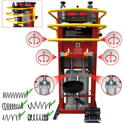 KS TOOLS Druckluft-Stand-Federspanner mit Doppel-Zylinder ( 500.8810 )