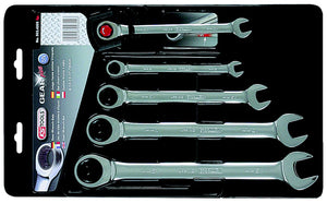 KS TOOLS GEARplus Ratschenringmaulschlüssel-Satz, 5-tlg 5/16"-3/4" ( 503.4202 )