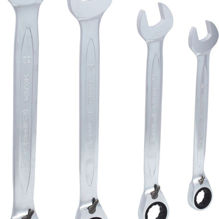 KS TOOLS GEARplus Ratschenringmaulschlüssel-Satz, umschaltbar, 4-tlg ( 503.4601 ) - Toolbrothers