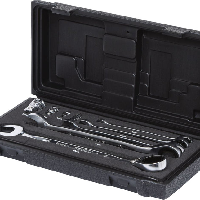 KS TOOLS GEARplus Ratschenringmaulschlüssel-Satz, umschaltbar, 9-tlg ( 503.4650 ) - Toolbrothers