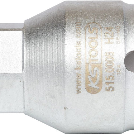 KS TOOLS 3/4" Kraft-Bit-Stecknuss Innensechskant kurz, 24mm ( 515.0006 ) - Toolbrothers