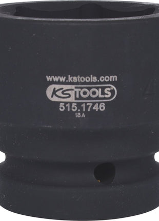 KS TOOLS 1" Sechskant-Kraft-Stecknuss, kurz, 46mm ( 515.1746 )