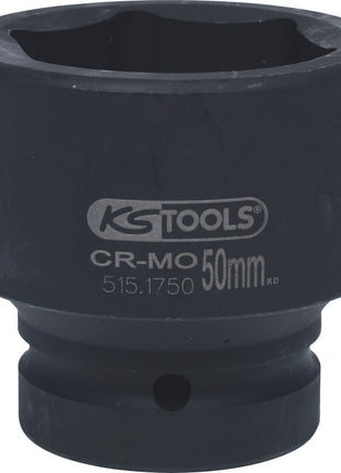 KS TOOLS 1" Sechskant-Kraft-Stecknuss, kurz, 50mm ( 515.1750 ) - Toolbrothers