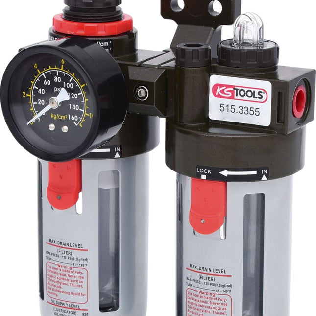 KS TOOLS 1/4" Druckluft-Wartungseinheit, 0,5-12bar ( 515.3355 ) - Toolbrothers