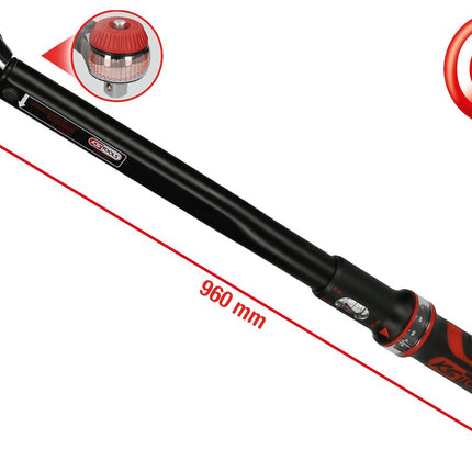 KS TOOLS 3/4" ERGOTORQUE®precision Ratschen-Drehmomentschlüssel Drehknopf, 110-550Nm ( 516.1490 )