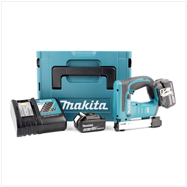 Makita DST 221 RMJ 18 V Li-Ion Akku Tacker im MAKPAC inkl. 2x BL 1840 B Akku + Ladegerät - Toolbrothers