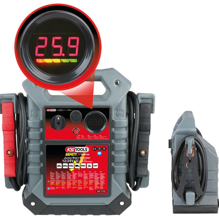 KS TOOLS 12 V + 24 V Batterie-Booster, mobiles Starthilfegerät 1400 A ( 550.1720 ) - Toolbrothers