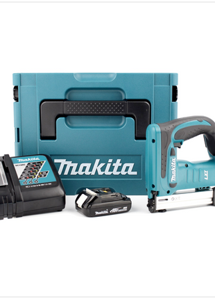 Makita DST 221 RY1J 18 V Li-Ion Akku Tacker im MAKPAC inkl. BL 1815 N Akku + Ladegerät - Toolbrothers