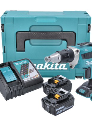 Makita DFS 452 RTJ Akku Schnellbauschrauber 18 V Brushless + 2x Akku 5,0 Ah + Ladegerät + Makpac - Toolbrothers