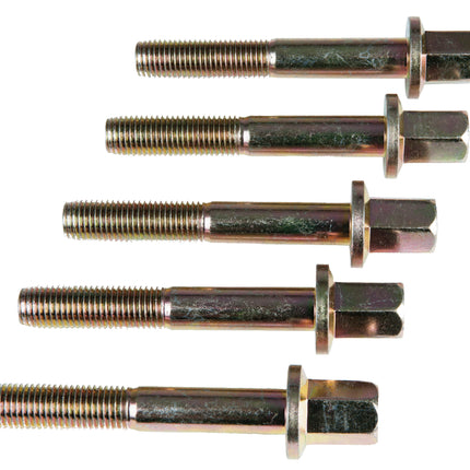 KS TOOLS Abziehschrauben mit Bund + Reinigungsnut M12x1,5, 5er Pack ( 700.1482 ) - Toolbrothers