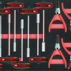 KS TOOLS Sicherungszangen und T-Griff-Satz, 12-tlg, 1/1 Systemeinlage ( 711.0012 ) - Toolbrothers